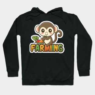 Funny monkey farmer Hoodie